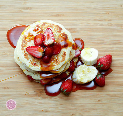 Homemade pancakes