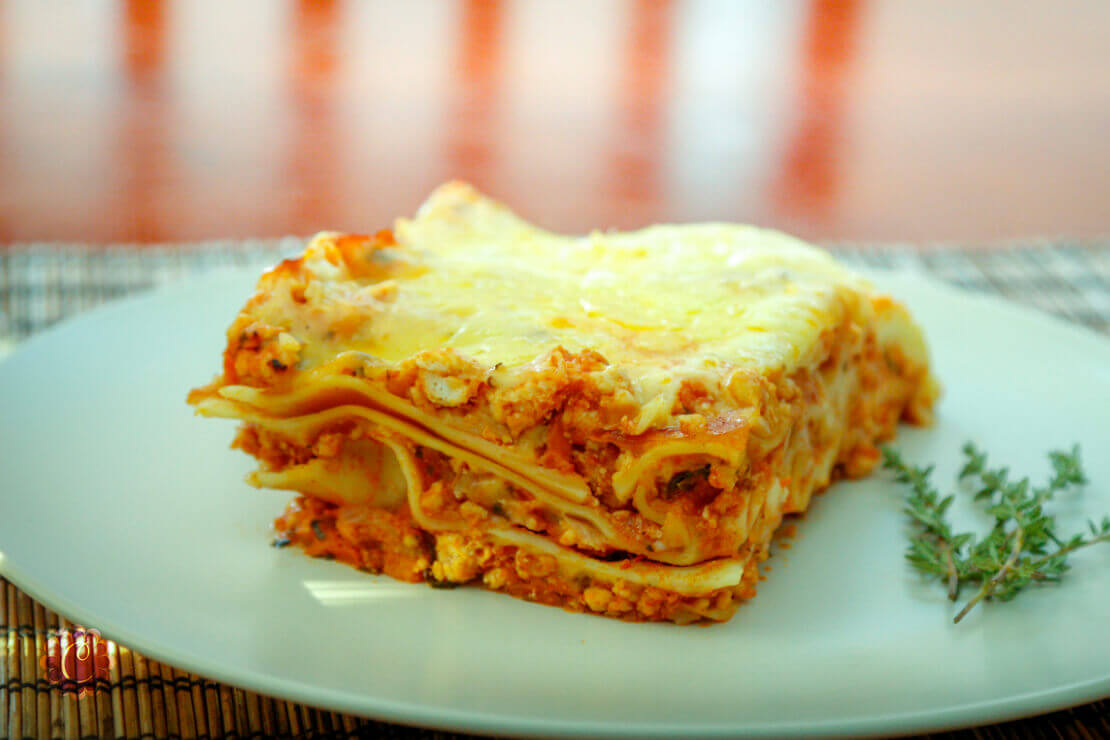 Image of wholemeal chicken lasagne